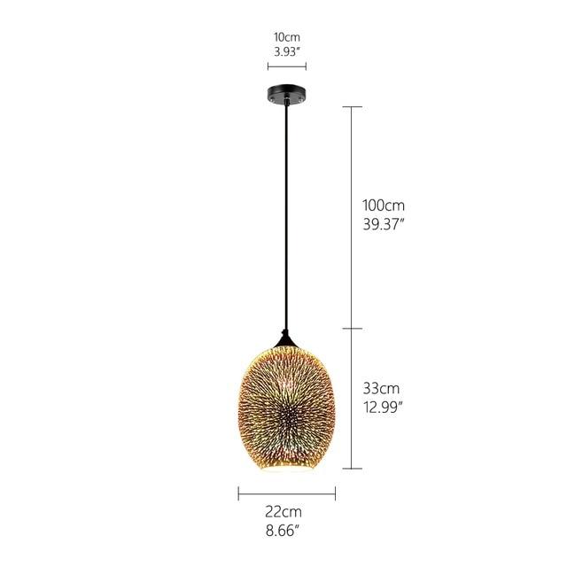 3D Decorative Fireworks Pendant Lamp - Area Collections