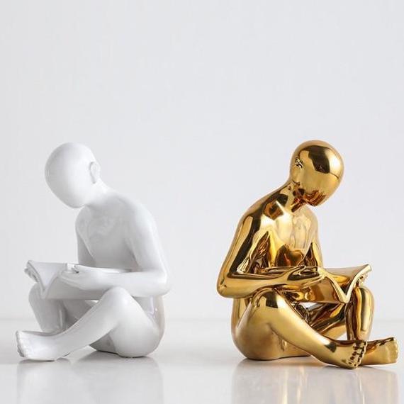Area Abstract Reading Man (1 pair) - Area Collections