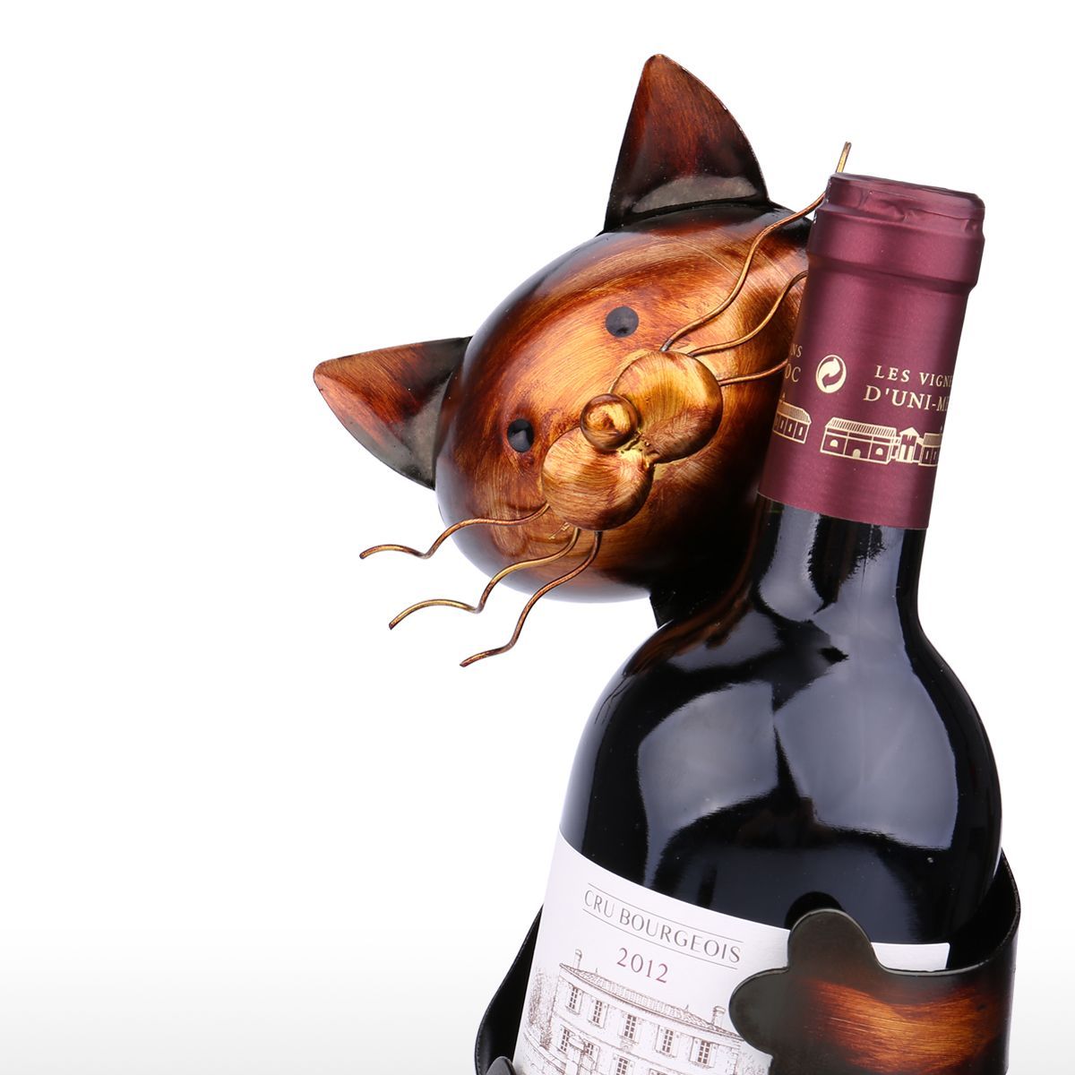 Area Bronzed Cat Wine Holder - Area Collections