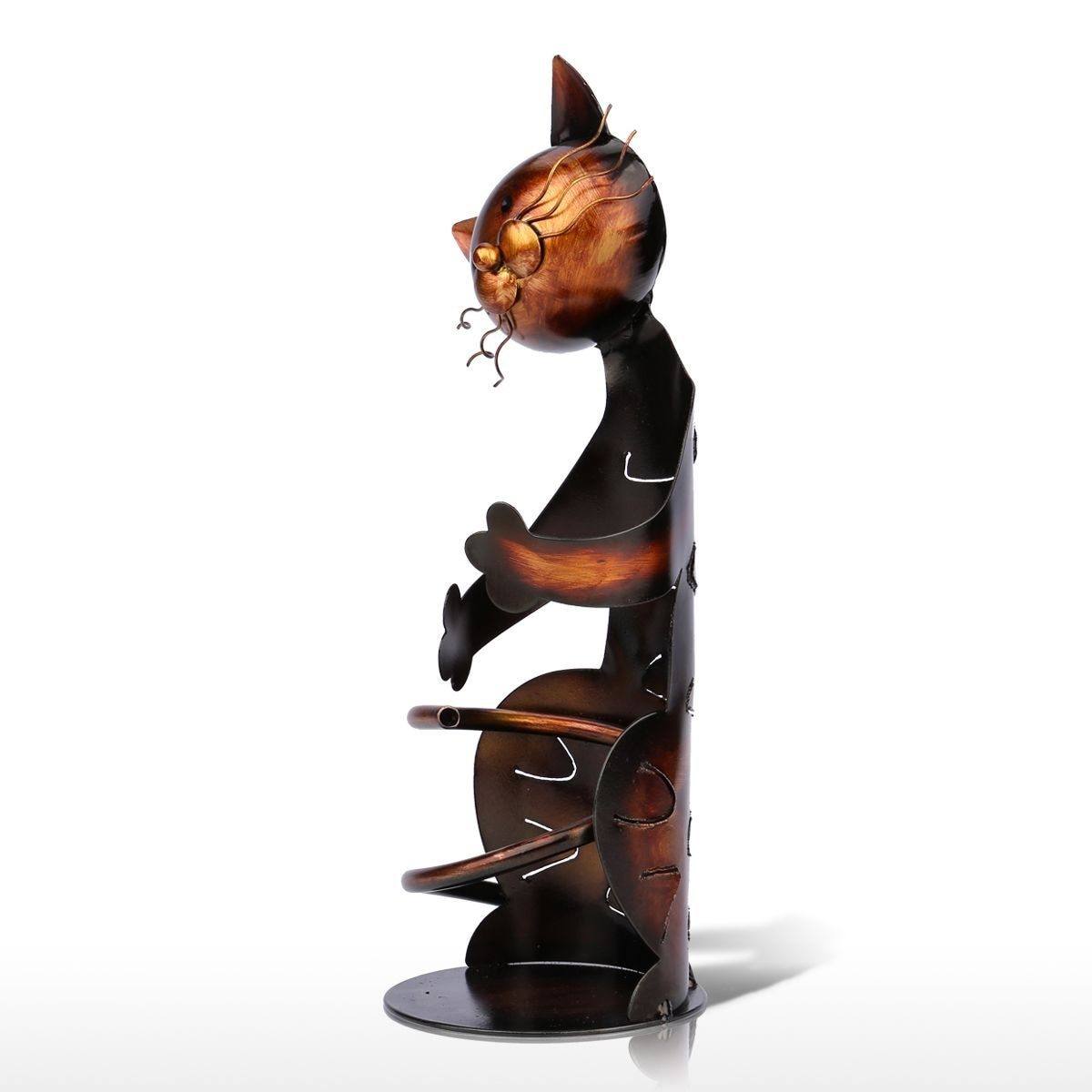 Area Bronzed Cat Wine Holder - Area Collections
