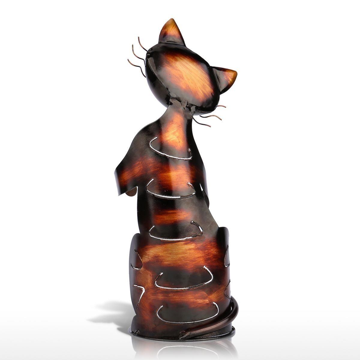 Area Bronzed Cat Wine Holder - Area Collections