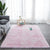 Area Colorful Shaggy Rug - Blush Pink - Area Collections