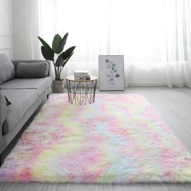 Area Colorful Shaggy Rug - Bubblegum - Area Collections