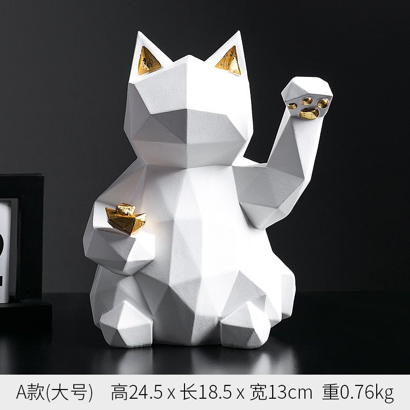 Area Geometric Lucky Cat - Area Collections