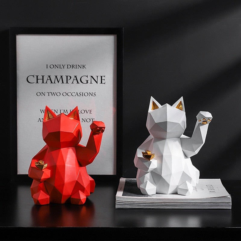 Area Geometric Lucky Cat - Area Collections