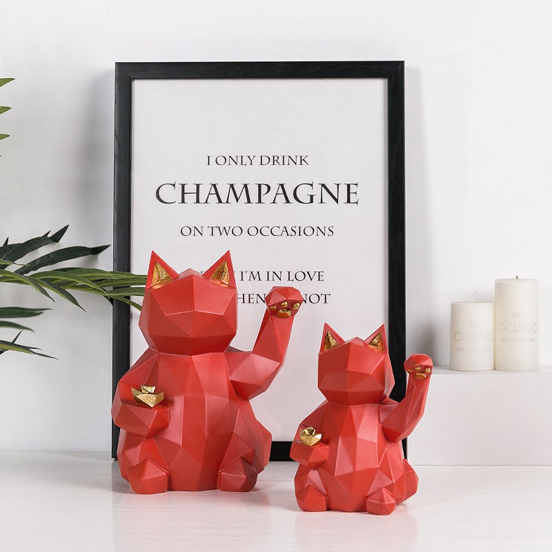 Area Geometric Lucky Cat - Area Collections
