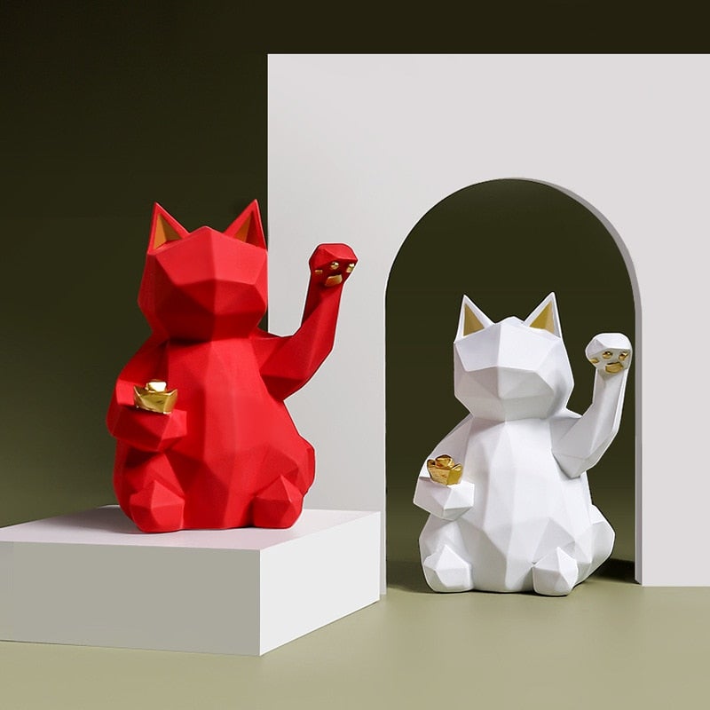 Area Geometric Lucky Cat - Area Collections