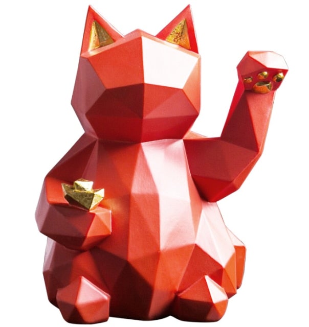 Area Geometric Lucky Cat - Area Collections