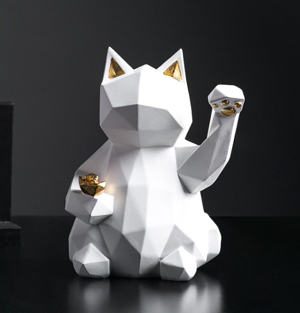 Area Geometric Lucky Cat - Area Collections