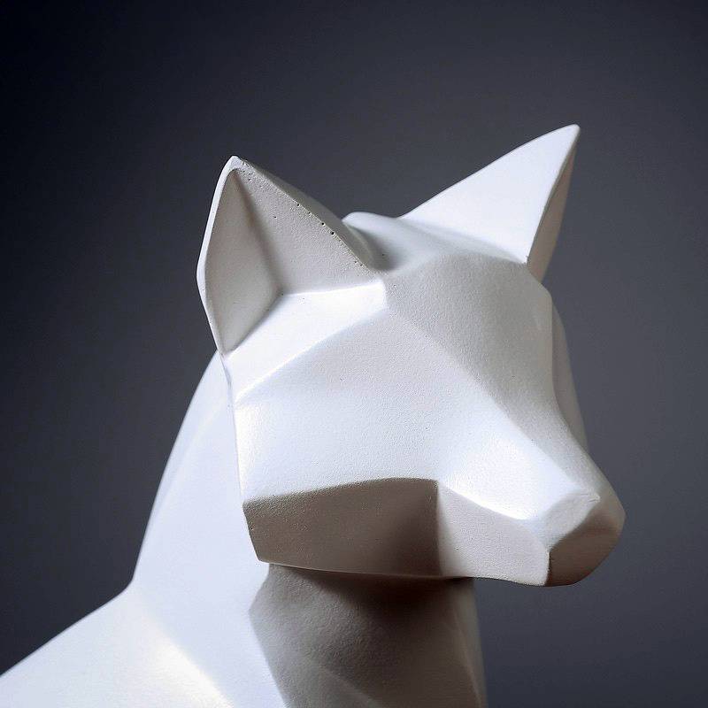 Area Geometric White Fox - Area Collections