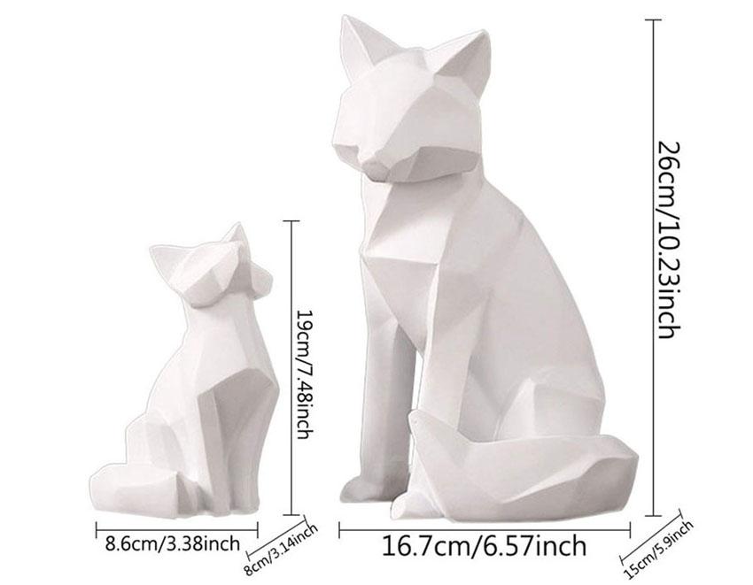 Area Geometric White Fox - Area Collections