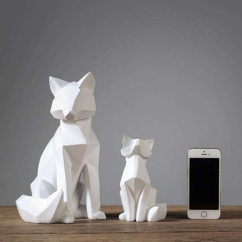 Area Geometric White Fox - Area Collections