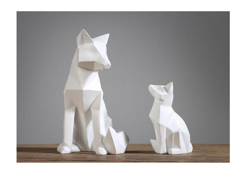 Area Geometric White Fox - Area Collections
