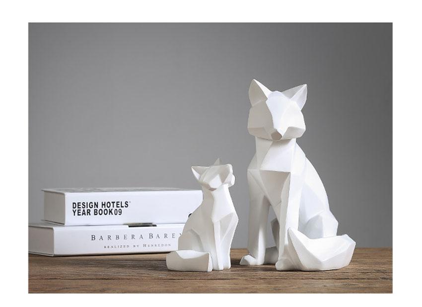Area Geometric White Fox - Area Collections