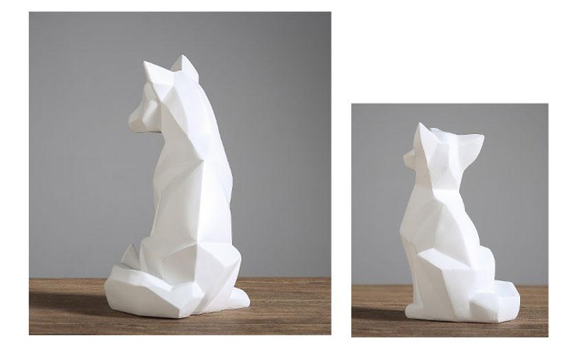 Area Geometric White Fox - Area Collections