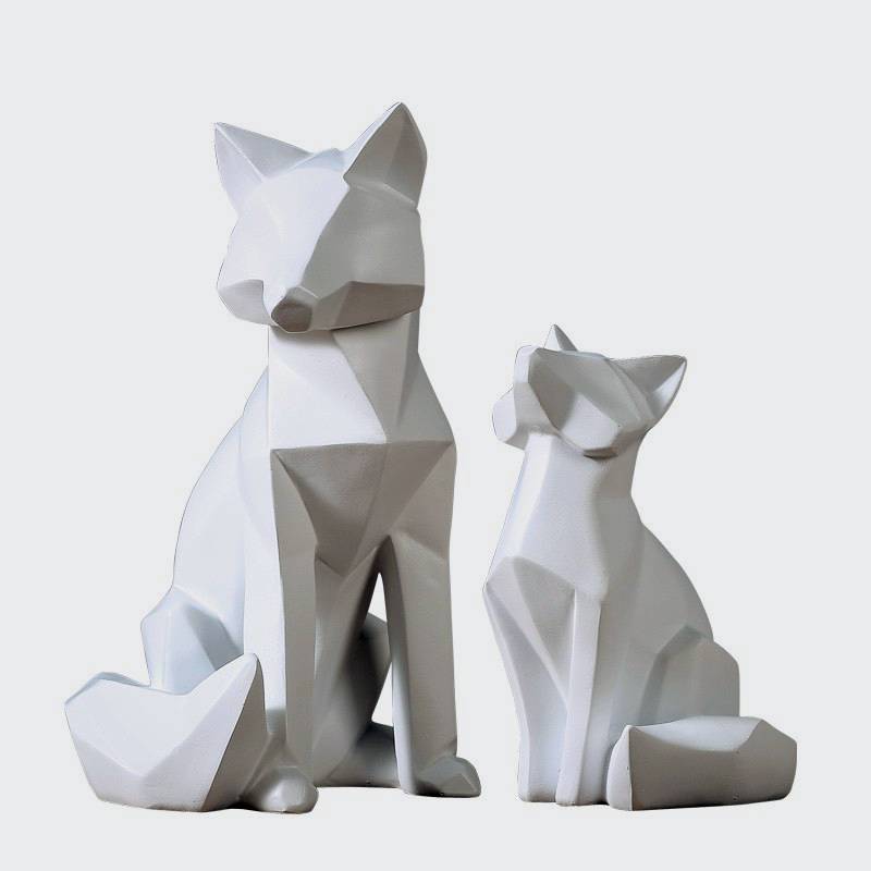 Area Geometric White Fox - Area Collections