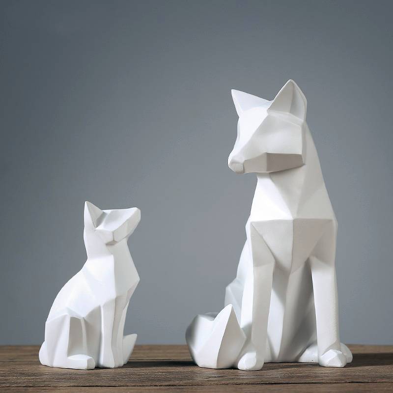 Area Geometric White Fox - Area Collections