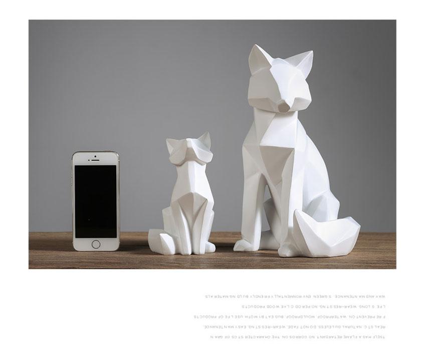 Area Geometric White Fox - Area Collections