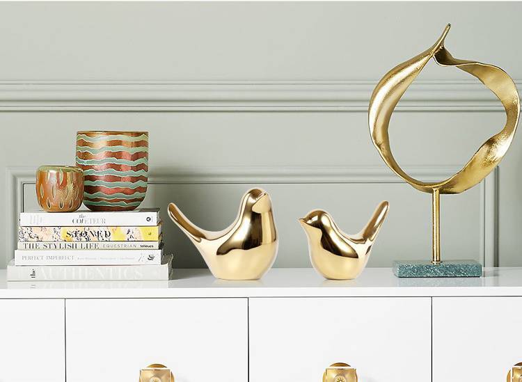 Area Golden Birds Figurines - Area Collections