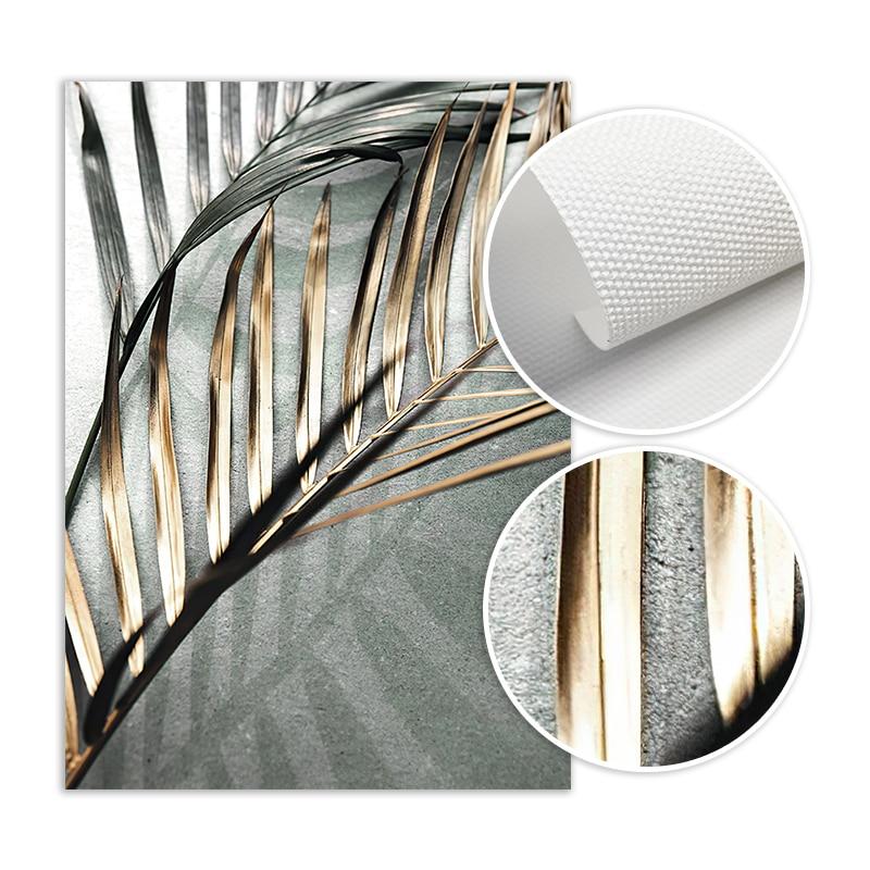 Area Golden Palm Leaf Wall Art - Area Collections