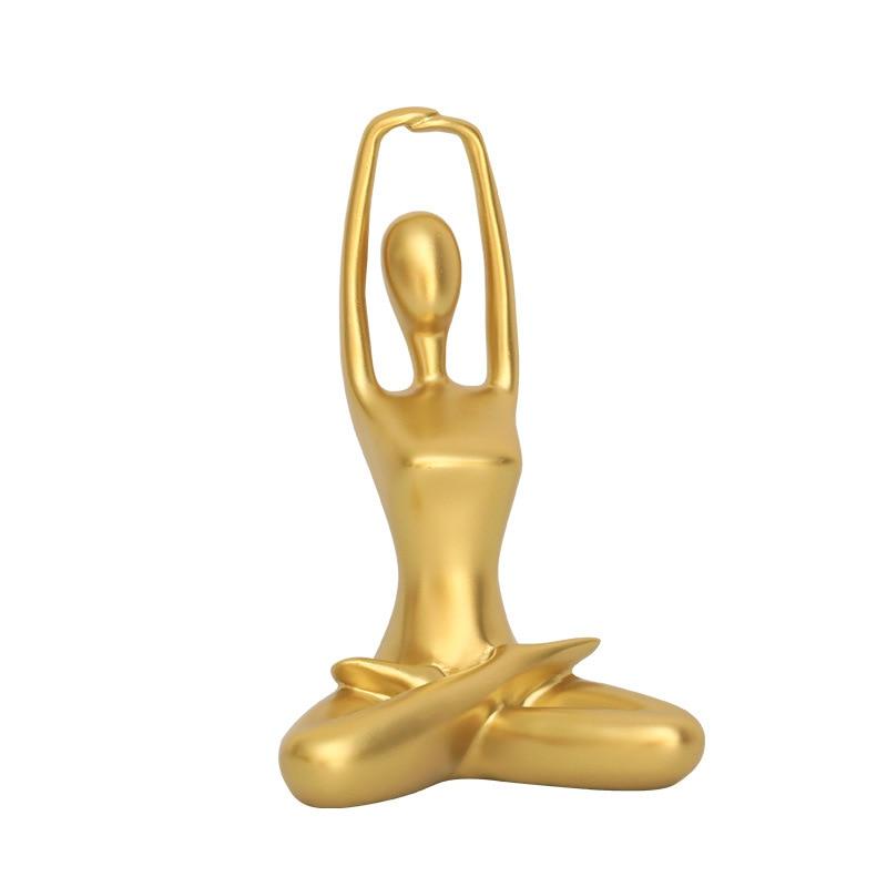 Area Golden Yoga Padmasana Statuette - Area Collections