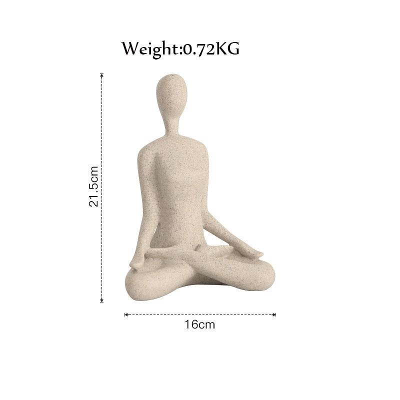 Area Golden Yoga Padmasana Statuette - Area Collections