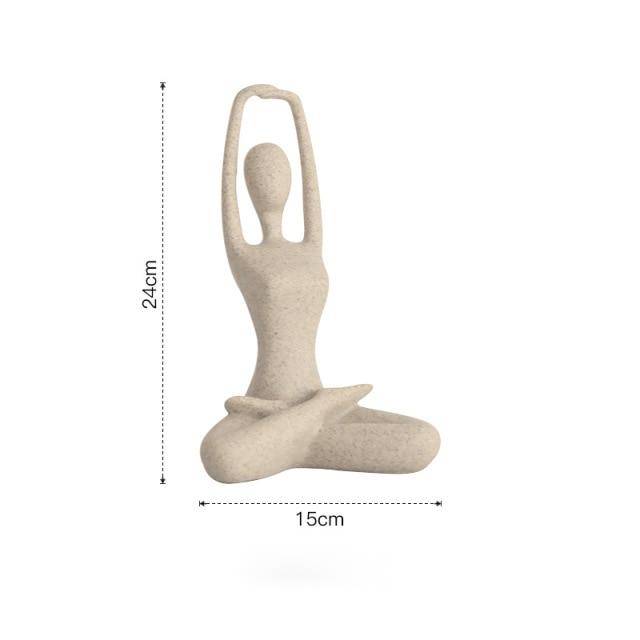 Area Golden Yoga Padmasana Statuette - Area Collections