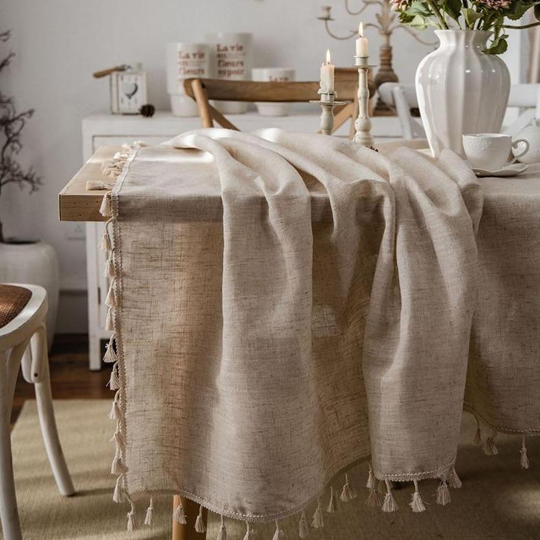 Area Natural Linen Tablecloth - Area Collections