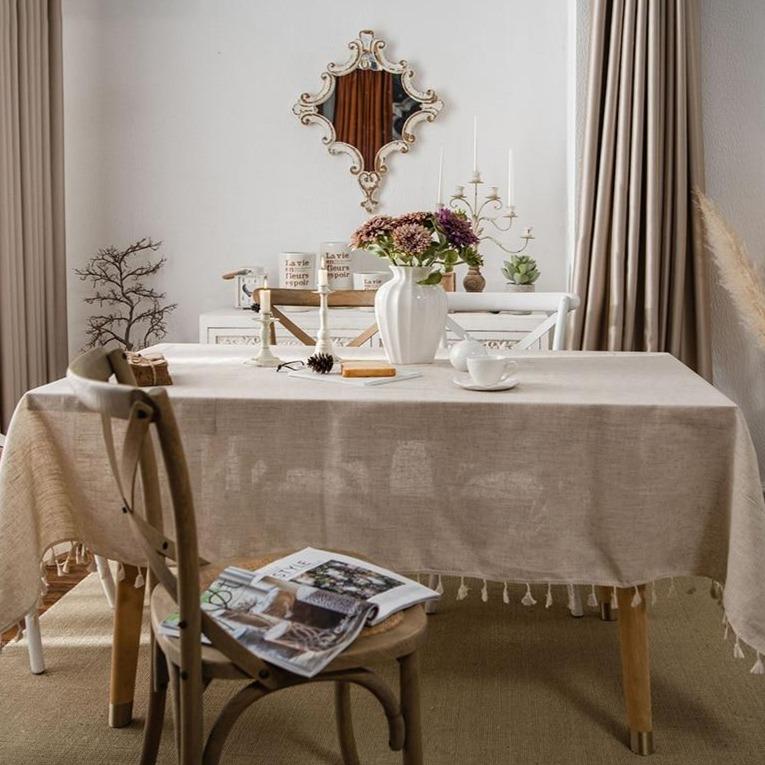 Area Natural Linen Tablecloth - Area Collections