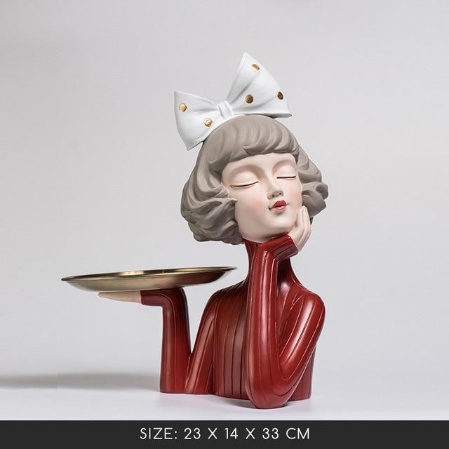 Art Deco Stylish Bowknot Girl - Area Collections