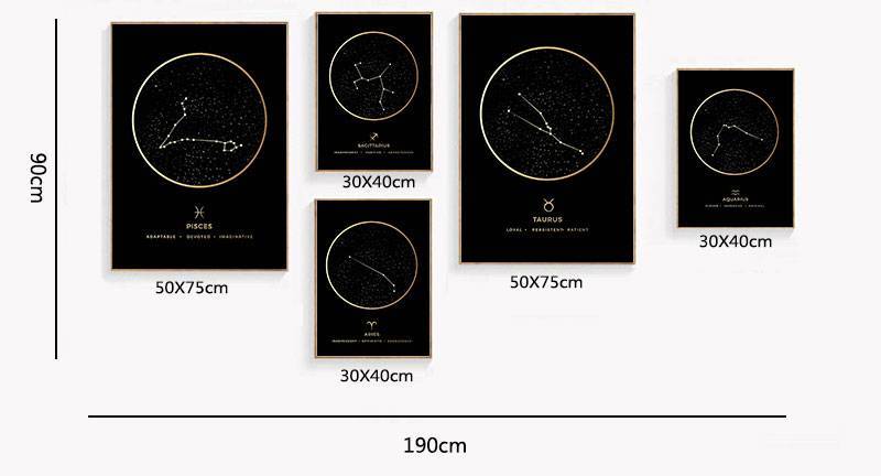 Astronomy Constellation Black Background - Area Collections