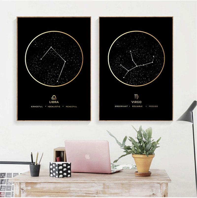 Astronomy Constellation Black Background - Area Collections