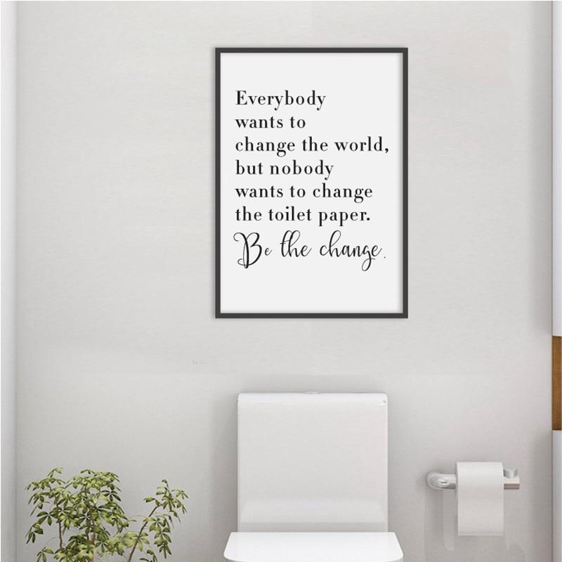 Be The Change Canvas Print - Area Collections