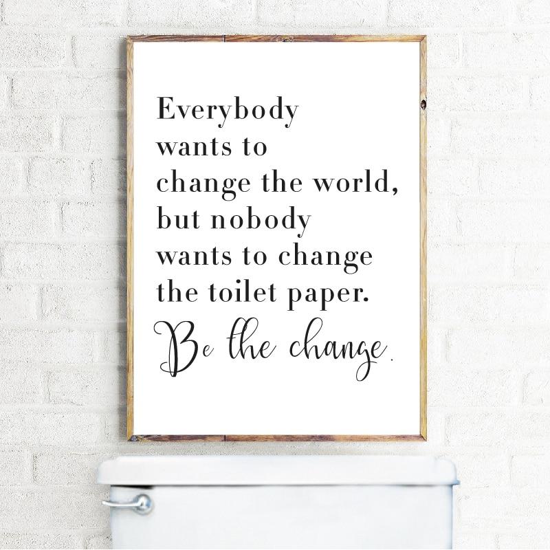Be The Change Canvas Print - Area Collections