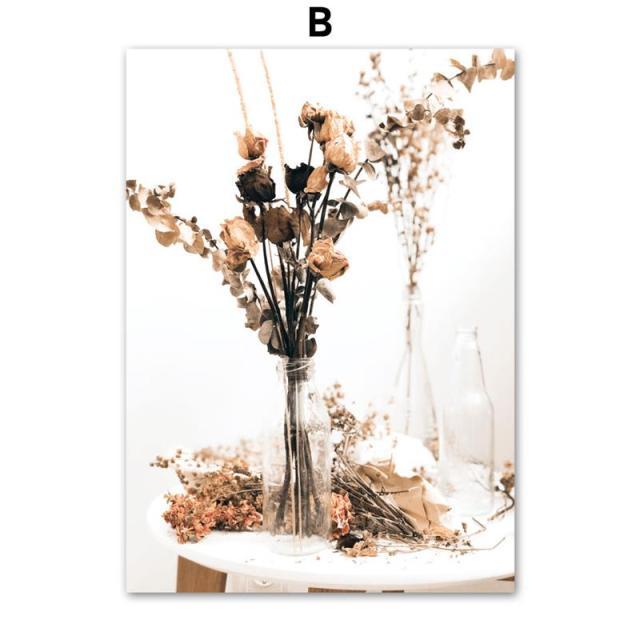 Beige Reed Dried Flower Wall Art - Area Collections