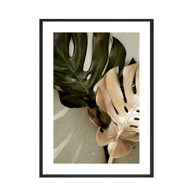 Calm Monstera Leaf Wall Art - Area Collections