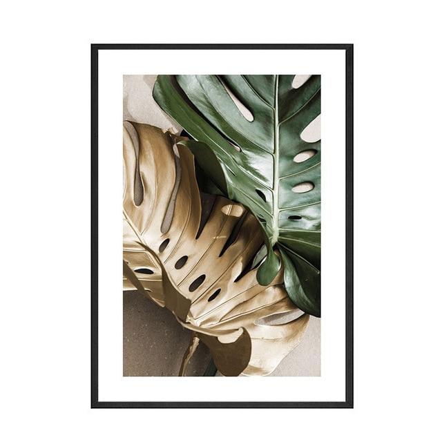 Calm Monstera Leaf Wall Art - Area Collections