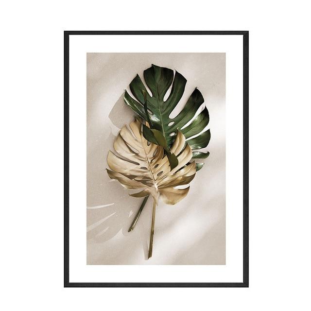 Calm Monstera Leaf Wall Art - Area Collections