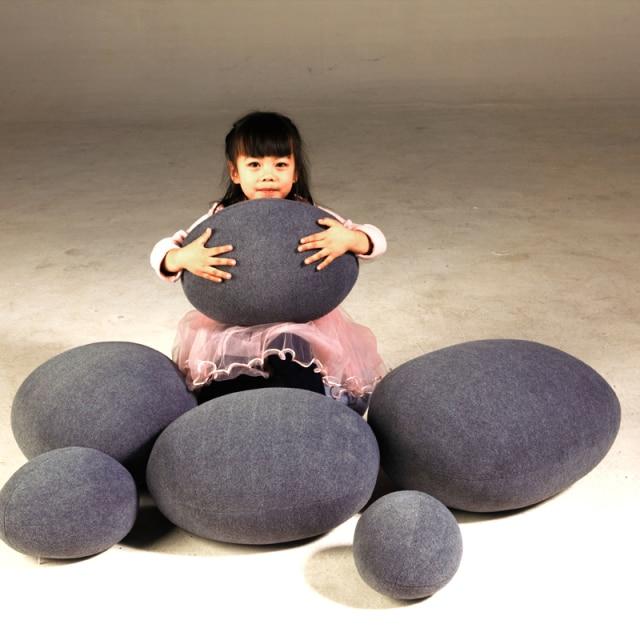 Cobblestone Boulder Throw Pillow - Area Collections