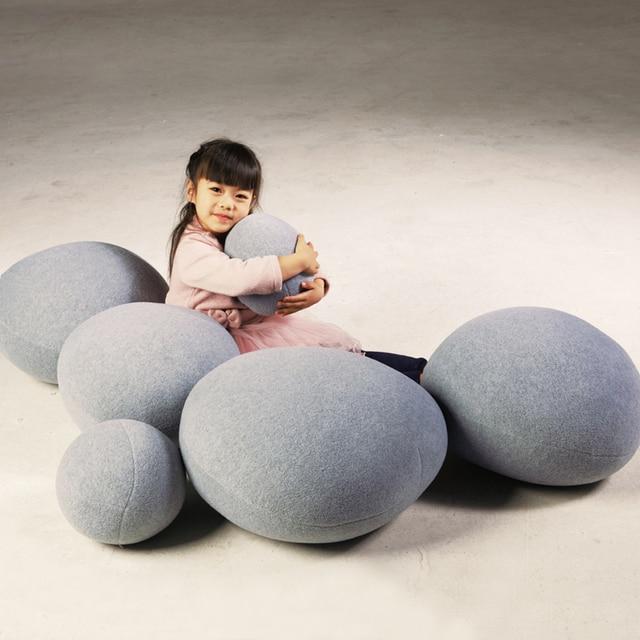 Cobblestone Boulder Throw Pillow - Area Collections