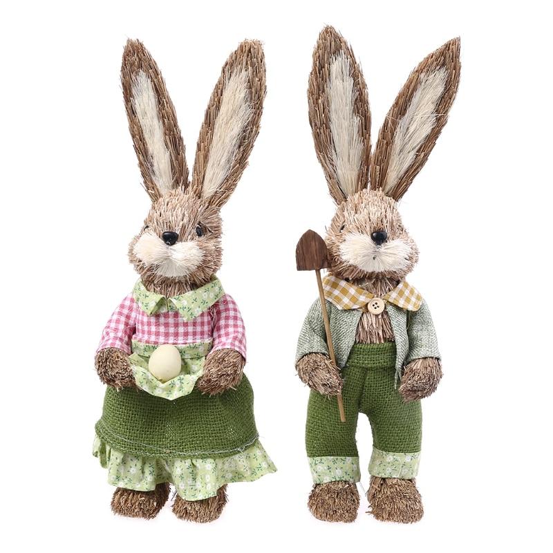 Collectible Easter Bunny in Garden (2 pcs) - Area Collections