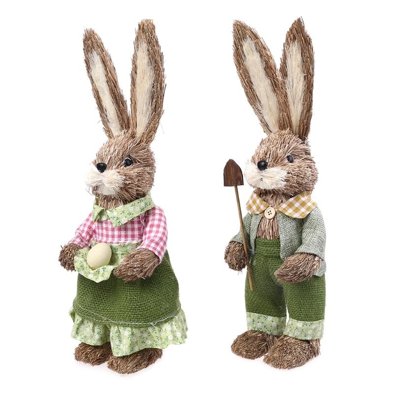 Collectible Easter Bunny in Garden (2 pcs) - Area Collections