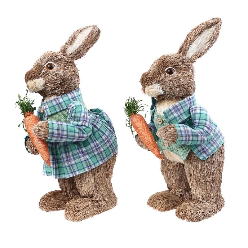 Collectible Easter Bunny in Garden (2 pcs) - Area Collections