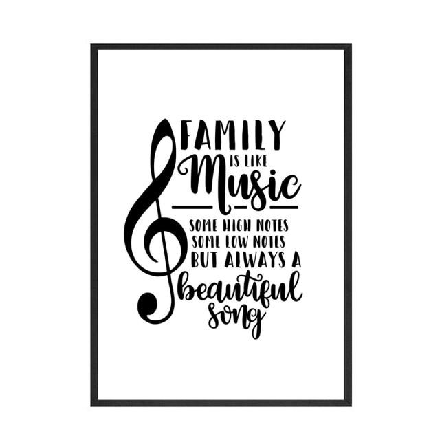 Family Chaos Funny Quote Wall Art - Area Collections