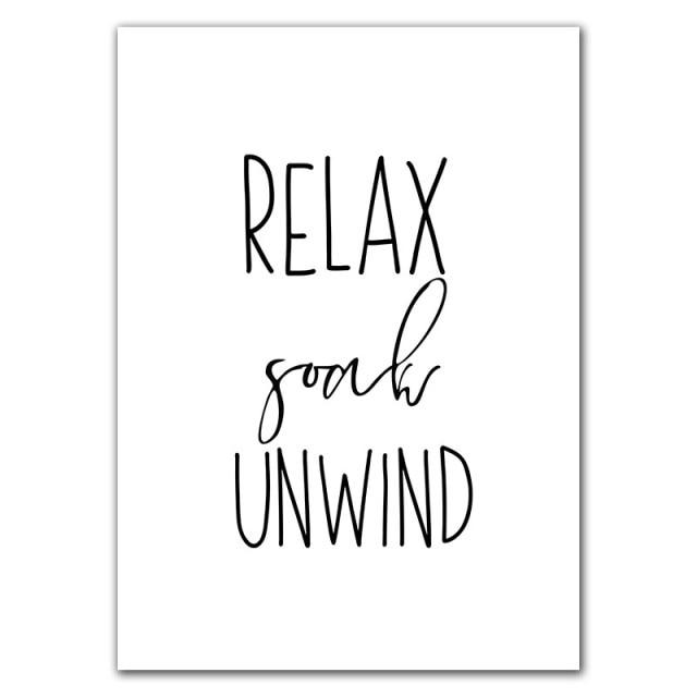 Funny Bathroom Quotes Canvas Print - Area Collections