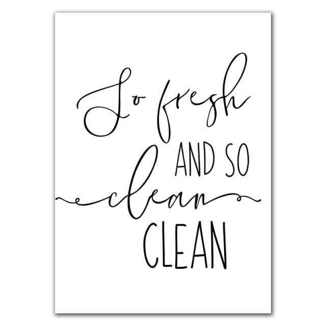 Funny Bathroom Quotes Canvas Print - Area Collections
