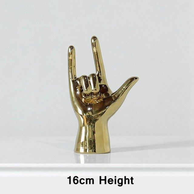 Golden Hand Gesture - Area Collections