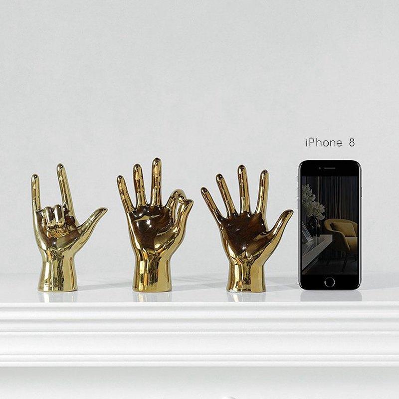 Golden Hand Gesture - Area Collections