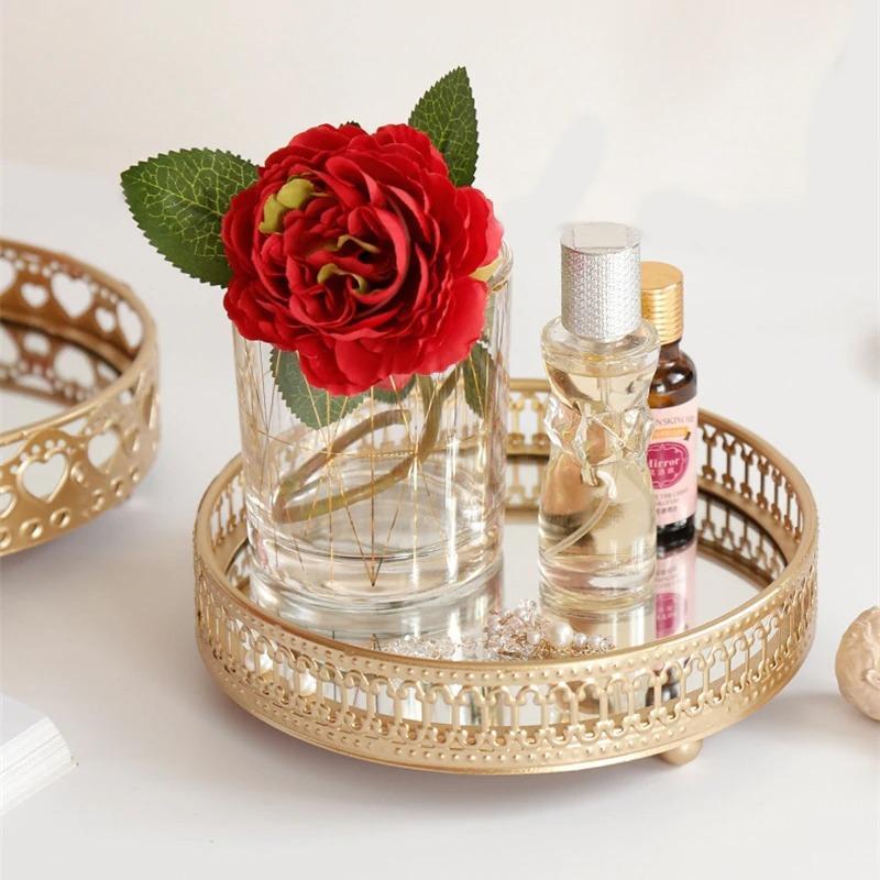 Golden Jewelry Storage Tray - Area Collections