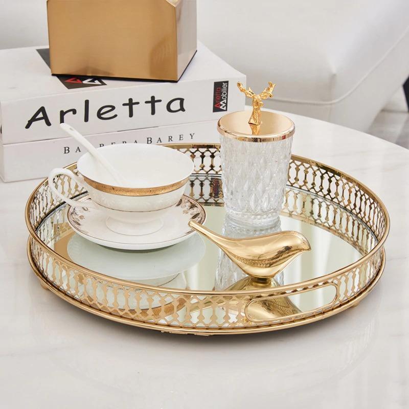 Golden Jewelry Storage Tray - Area Collections